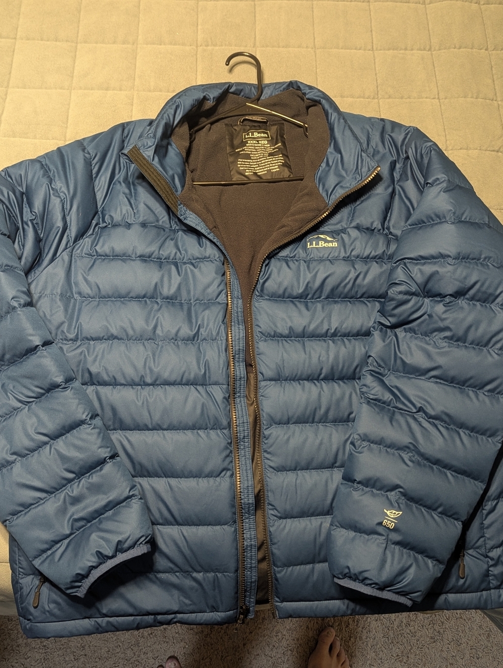 L.L. Bean Mens 3XL 650 Down, Winter Coat